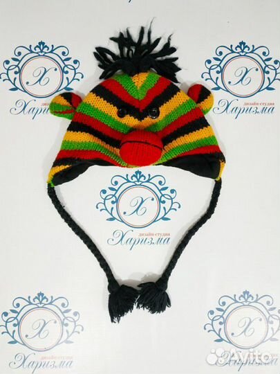 Шерстяные прикольные шапки детям и подросткам