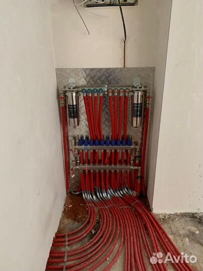 Монтаж отопления под ключ, теплый пол, отопление