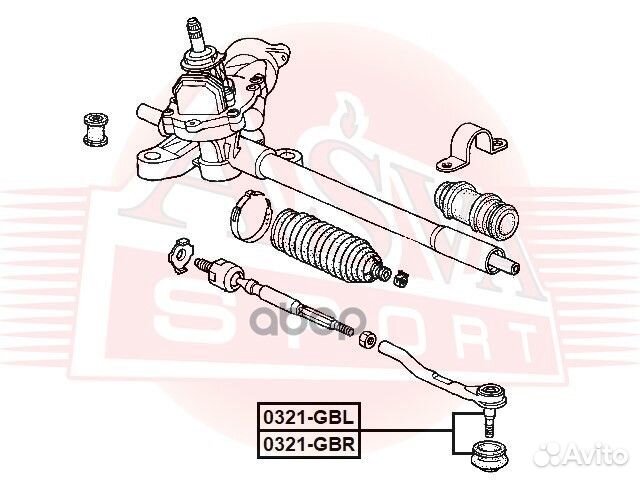 Nsii0017797602 Наконечник рулевой тяги перед лев