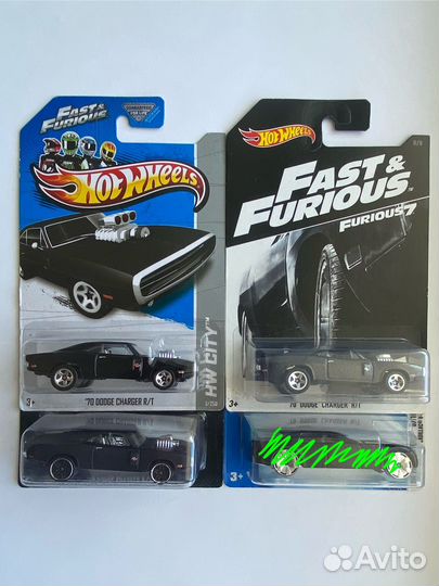 Hot Wheels Fast & Furious Dodge Charger, Cadillac