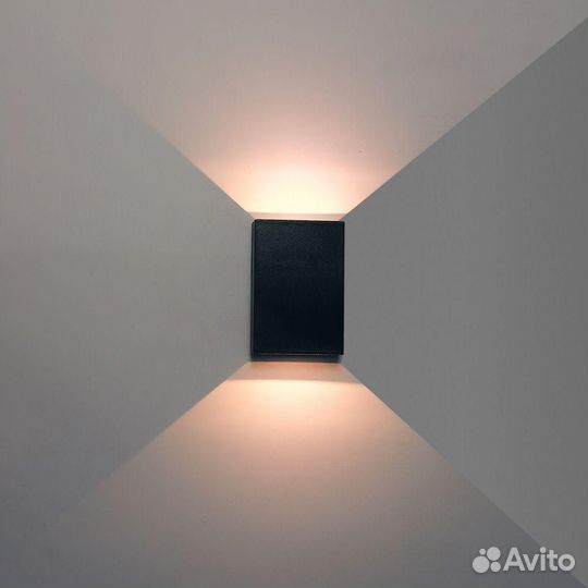 Уличный настенный светодиодный светильник Arte Lamp Algol A2750AL-2BK