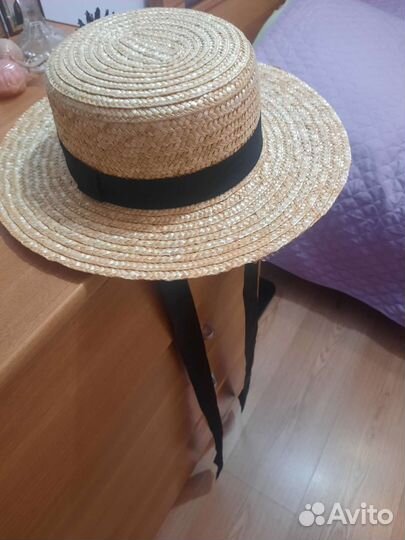 Шляпа женская соломенная
