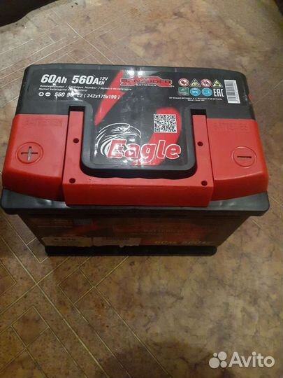 Акумулятор 12 v Eagle sznajder 60ah 560Aen