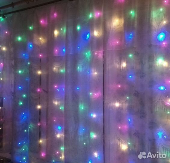 Гирлянда-занавес 3*2м с пультом управления