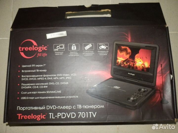 Портативный dvd плеер с цифровым тв тюнером