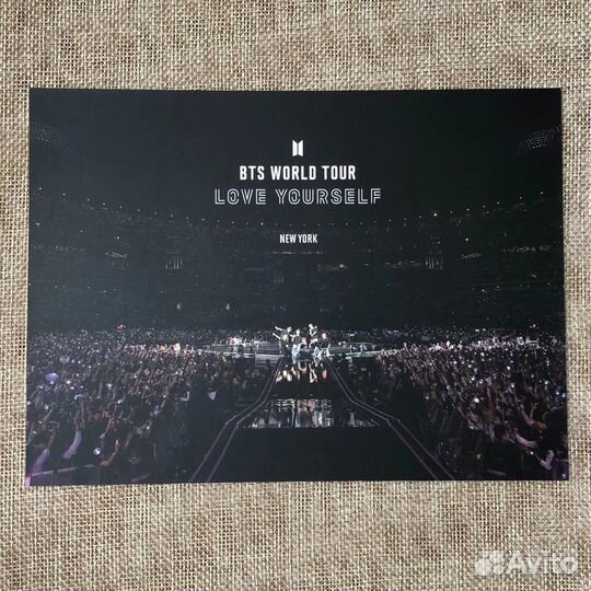 BTS love yourself New York DVD открытка