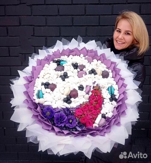 Съедобные букеты для любимых женщин