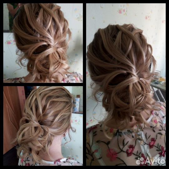 Свадебные прически, на выпускной (парикмахер)