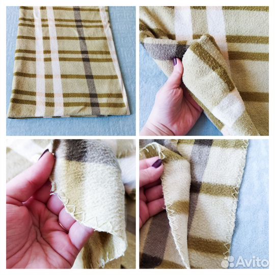 Плед покрывало 130 х 180 велсофт флис травка