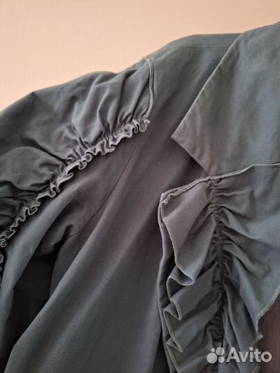 Тренч изумрудный от Permanentno