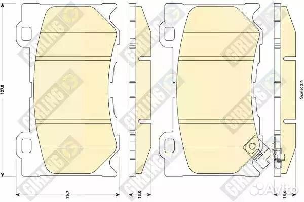 Колодки тормозные infiniti FX35/37/50 08/GS35/37/2