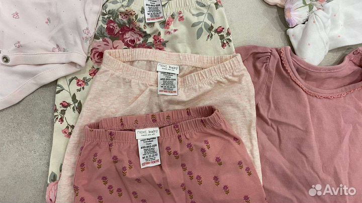 Детская одежда пакетом для девочек 6-9 мес