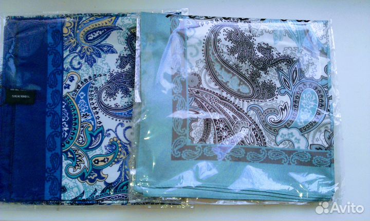 Новые шарфики, платки шёлк 8 штук