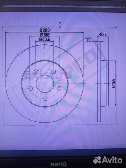 Тормозные диски задние Ford, Volvo