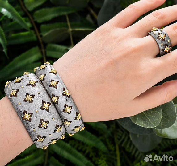 Браслет манжета lux бижу