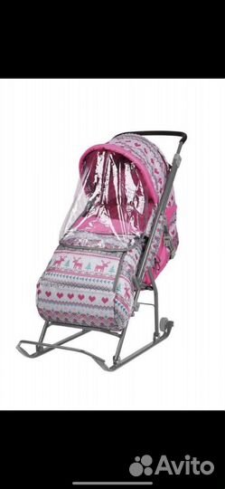 Санки коляска ника новые