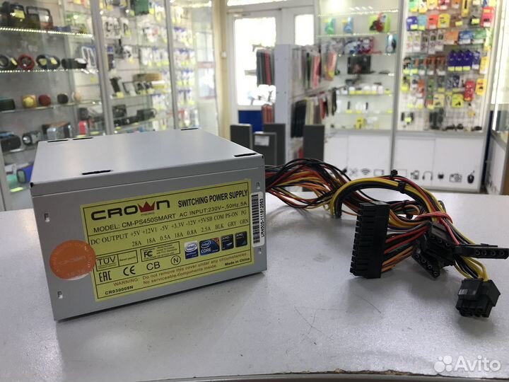 Блок питания crown Smart 450W