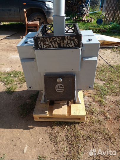 Печь банная с баком