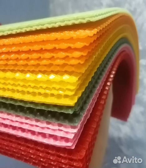 Цветная вощина для создания свечей