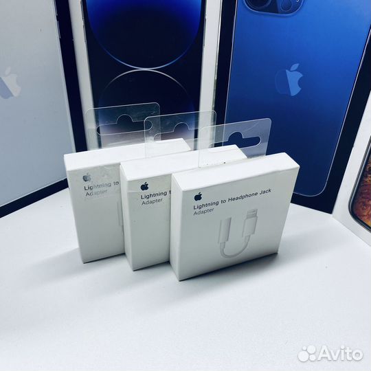 Переходник Apple Lightning-mini jack 3.5(Новый )