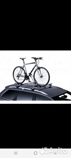 Велокрепление на крышу автомобиля thule бу
