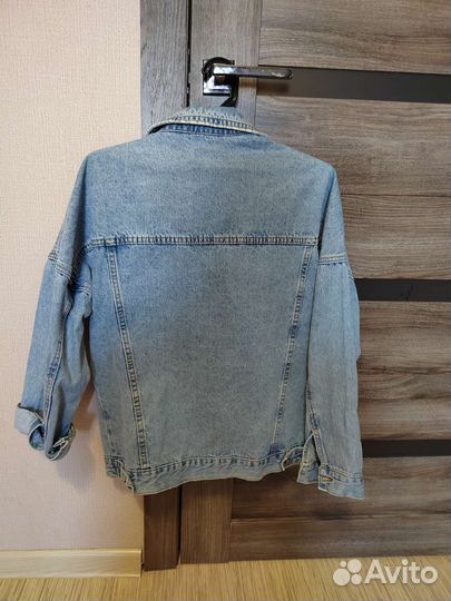 Джинсовая куртка женская оверсайз