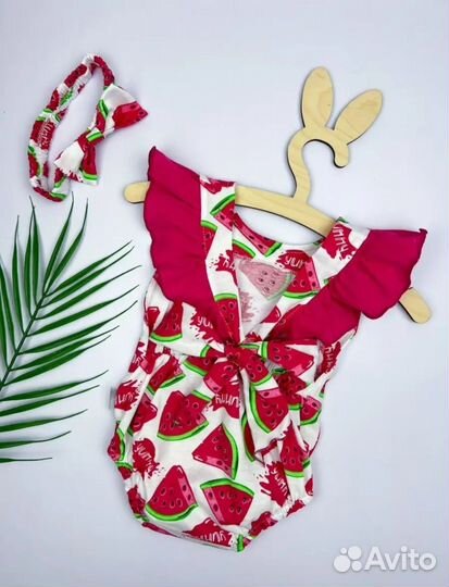 Боди + повязка для девочки 68