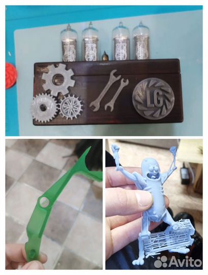 3D печать, лазерная гравировка, 3D моделирование