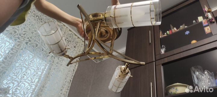 Люстра потолочная бу