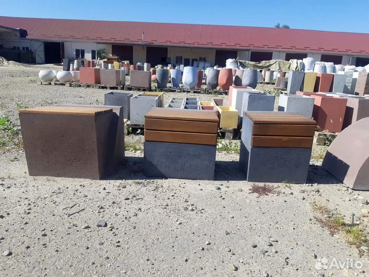 Скамейка парковая бетонная