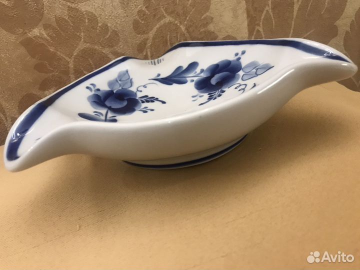 Пепельница фарфор Гжель