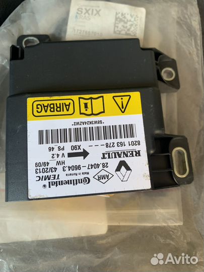 Блок Управления подушками безопастности Renault