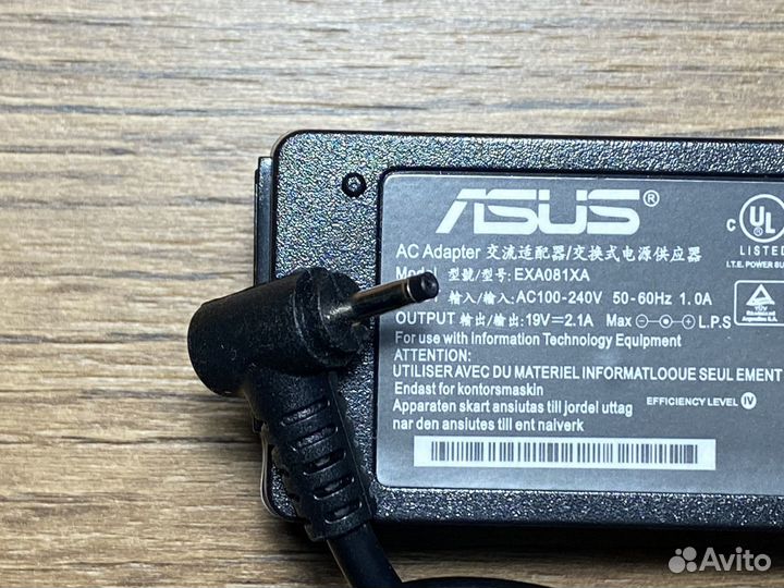 Блок питания для нетбука Asus Eee PC 19V 2.1A 40W