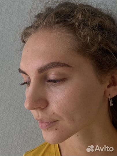 Брови.Коррекция формы. Прореживание. Окрашивание