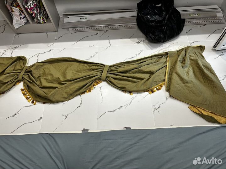 Шторы с ламбрикеном бу