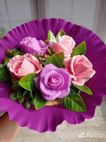 Букет цветов из мыла