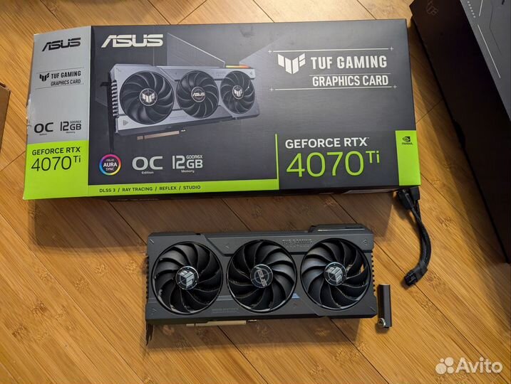 RTX 4070 ti Asus TUF (полный комплект)