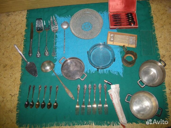 Столовые приборы и посуда мельхиор ложки вилки
