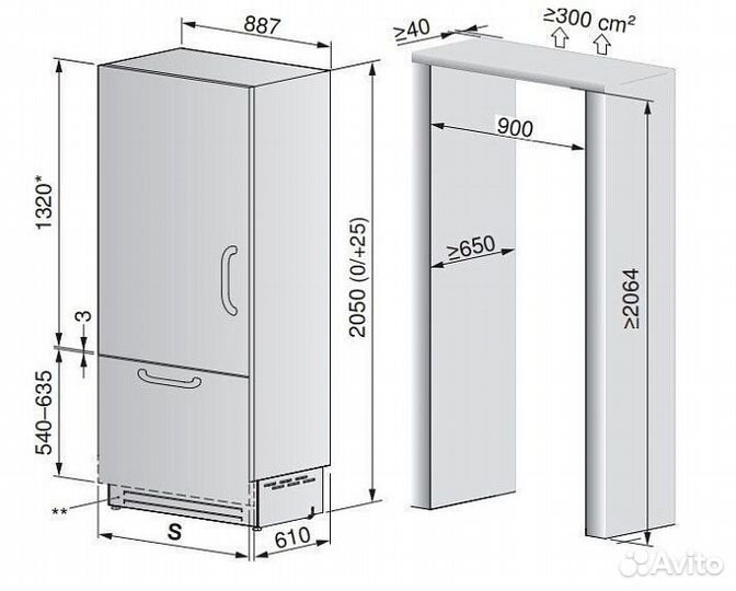 Холодильник V-ZUG CCO6T-51096 L