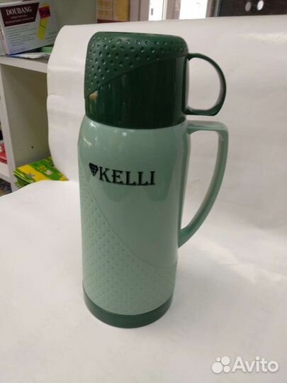Термос со стеклянной колбой Kelli KL-0968 1литр