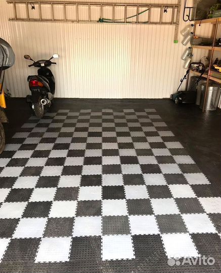 Модульная пвх плитка для гаража