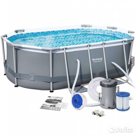 Бассейн каркасный Bestway Power Steel