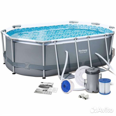 Бассейн каркасный Bestway Power Steel