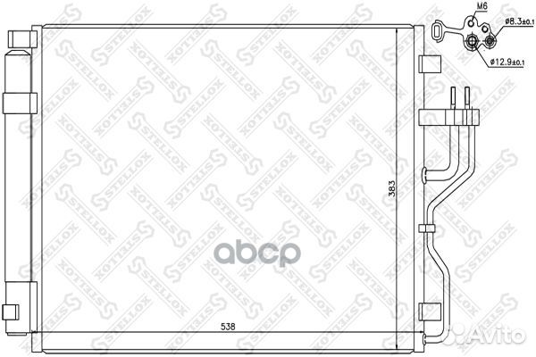 Радиатор кондиционера KIA Sportage IV 2.0CRDi 10