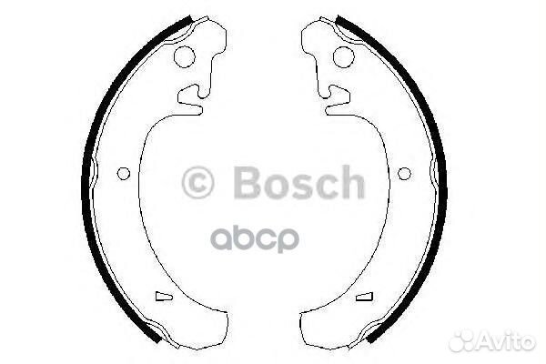 Колодки тормозные барабанные перед 2110 RB;