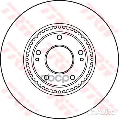 Диск тормозной перед DF4957S TRW