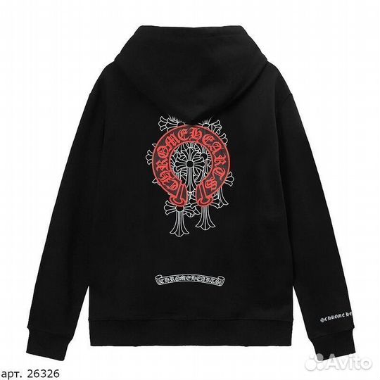 Худи Chrome Hearts Черное