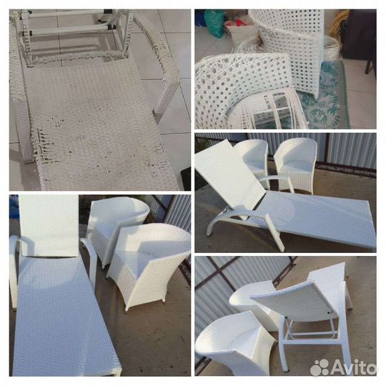 Ремонт мебели из ротанга