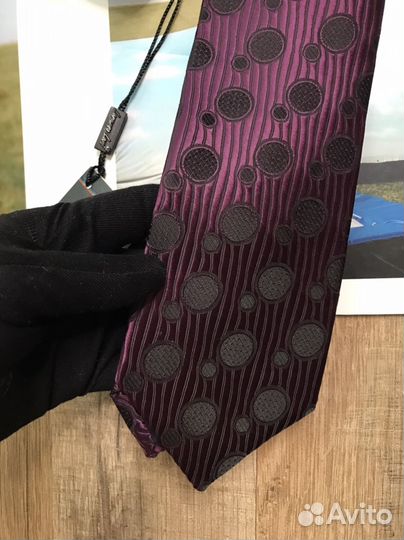 Галстук Италия перламутрово-фиолетовый