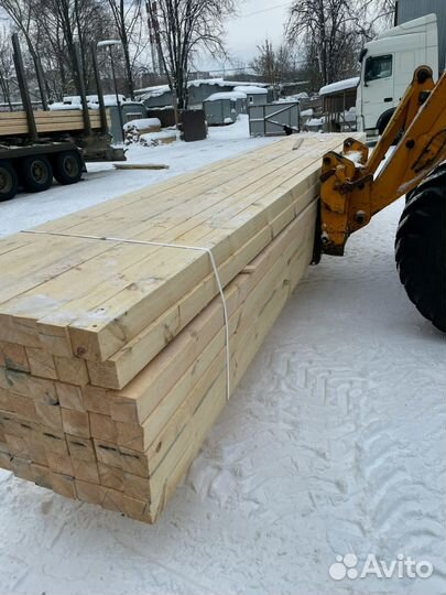 Доска обрезная 40х100х6000мм